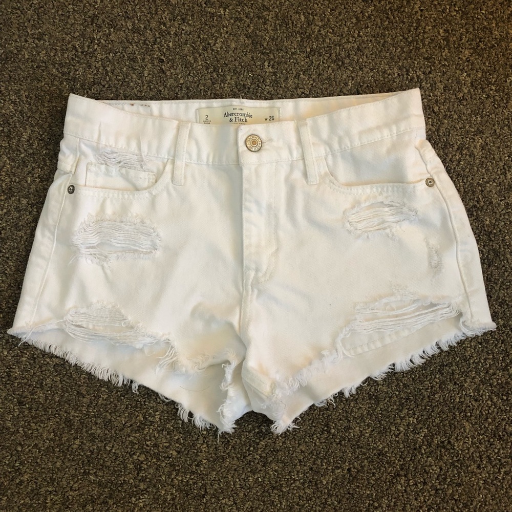 White Abercrombie & Fitch Shorts